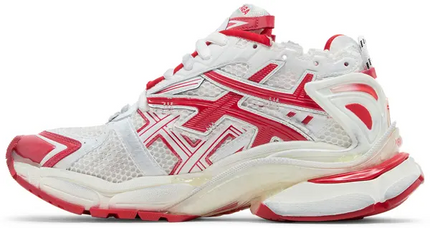 Men's Balenciaga Runner Sneaker In White Red