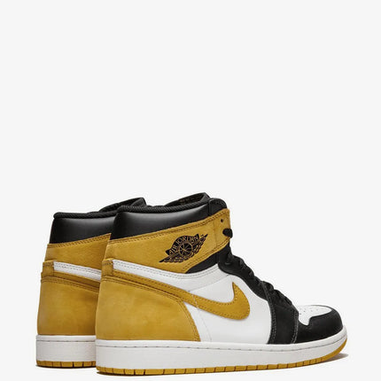 Men's Nike Air Jordan 1 High Yellow Ochre Shoes
