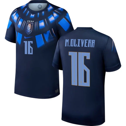 Mathias Olivera Uruguay World Cup 2026 World Cup Away Jersey - Navy
