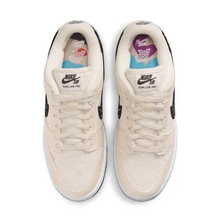 Men's SB Dunk Low x Albino & Preto Pearl White Shoes