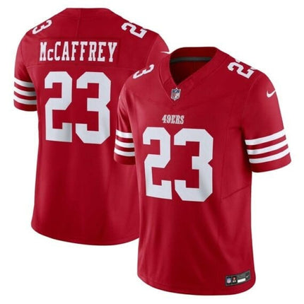 Christian McCaffrey San Francisco 49ers 2024-2025 Scarlet Team Game Jersey
