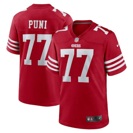 Dominick Puni San Francisco 49ers 2024-2025 Scarlet Team Game Jersey