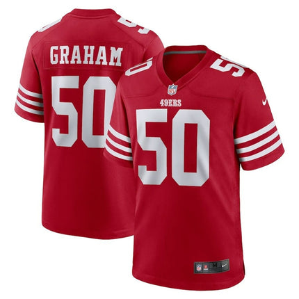 Jalen Graham San Francisco 49ers 2024-2025 Scarlet Team Game Jersey