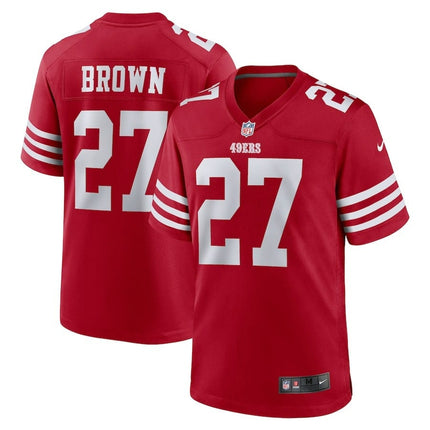 Ji'Ayir Brown San Francisco 49ers 2024-2025 Scarlet Team Game Jersey