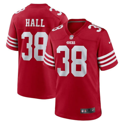 Kemon Hall San Francisco 49ers 2024-2025 Scarlet Team Game Jersey