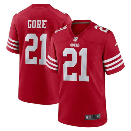 Frank Gore San Francisco 49ers 2024-2025 Scarlet Team Game Jersey