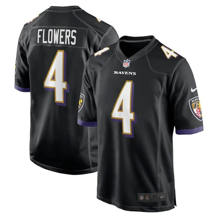Zay Flowers Baltimore Ravens 2024-2025 Team Game Black Jersey