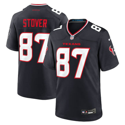 Cade Stover Houston Texans 2024-2025 Game Navy Jersey