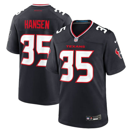 Jake Hansen Houston Texans 2024-2025 Game Navy Jersey