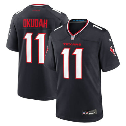 Jeff Okudah Houston Texans 2024-2025 Game Navy Jersey