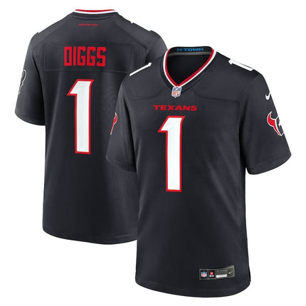 Stefon Diggs Houston Texans 2024-2025 Game Navy Jersey