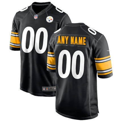 Custom Name Pittsburgh Steelers 2024-2025 Black Game Jersey