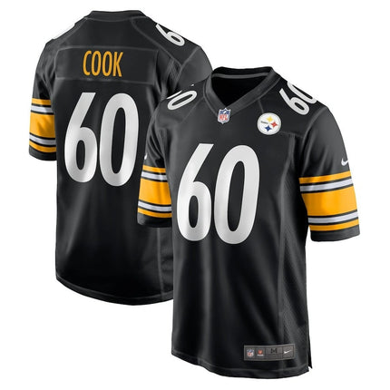 Dylan Cook Pittsburgh Steelers 2024-2025 Black Game Jersey