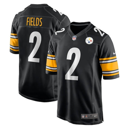 Justin Fields Pittsburgh Steelers 2024-2025 Black Game Jersey