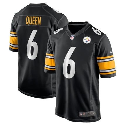 Patrick Queen Pittsburgh Steelers 2024-2025 Black Game Jersey