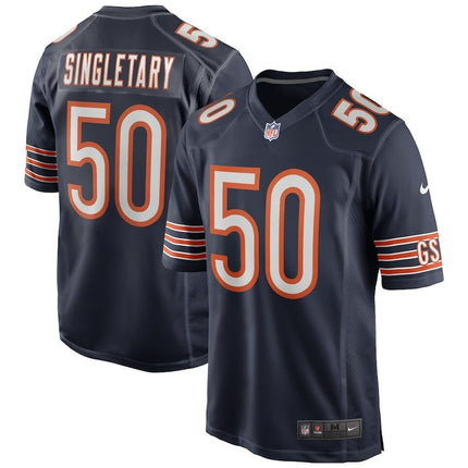 Mike Singletary Chicago Bears 2024-2025 Navy Player Game Jersey
