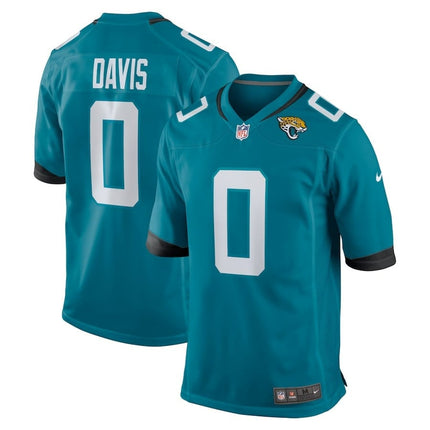 Gabe Davis Jacksonville Jaguars 2024-2025 Teal Team Game Player Jersey