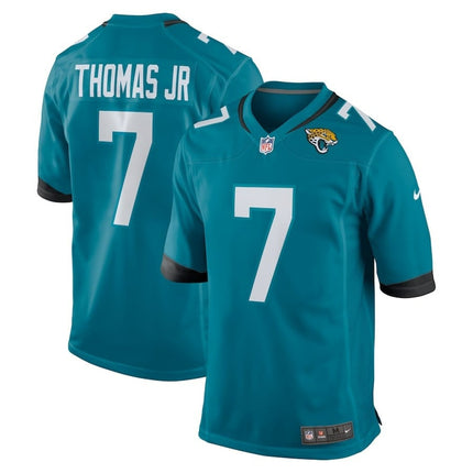 Brian Thomas Jr. Jacksonville Jaguars 2024-2025 Teal Team Game Player Jersey
