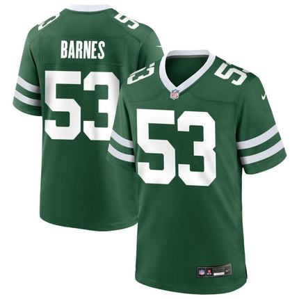 Zaire Barnes New York Jets 2024-2025 Legacy Green Game Jersey