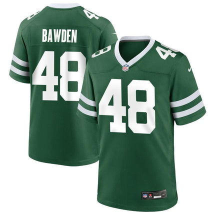 Nick Bawden New York Jets 2024-2025 Legacy Green Game Jersey