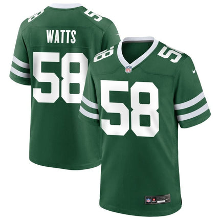 Eric Watts New York Jets 2024-2025 Legacy Green Game Jersey
