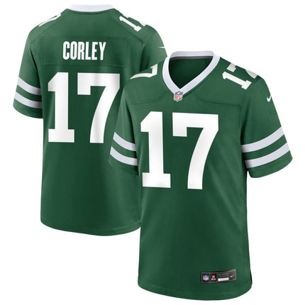 Malachi Corley New York Jets 2024-2025 Legacy Green Game Jersey