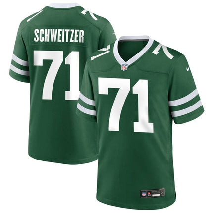 Wes Schweitzer New York Jets 2024-2025 Legacy Green Game Jersey