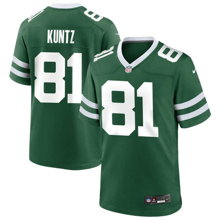 Zach Kuntz New York Jets 2024-2025 Legacy Green Game Jersey