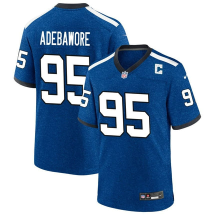 Adetomiwa Adebawore Indianapolis Colts 2024-2025 Blue Indiana Nights Game Jersey
