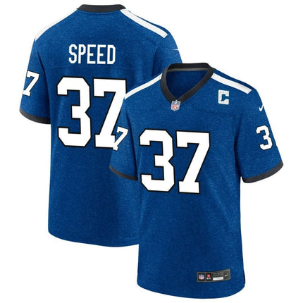 Ameer Speed Indianapolis Colts 2024-2025 Blue Indiana Nights Game Jersey