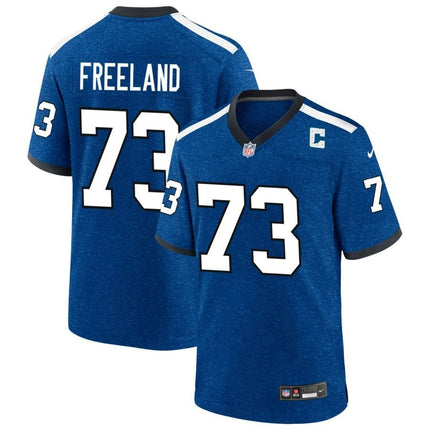 Blake Freeland Indianapolis Colts 2024-2025 Blue Indiana Nights Game Jersey
