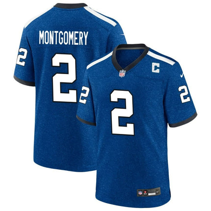 D.J. Montgomery Indianapolis Colts 2024-2025 Blue Indiana Nights Game Jersey