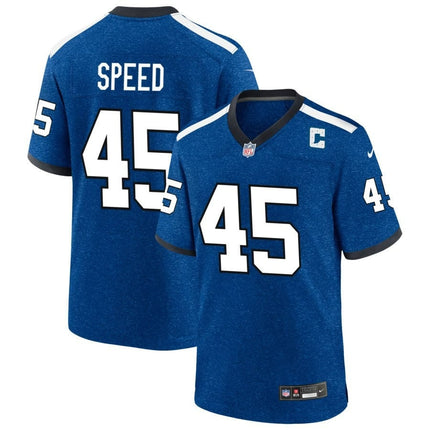 E.J. Speed Indianapolis Colts 2024-2025 Blue Indiana Nights Game Jersey