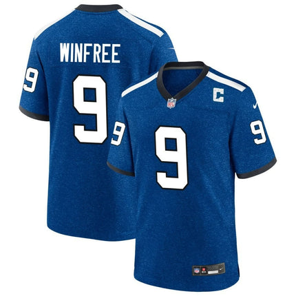 Juwann Winfree Indianapolis Colts 2024-2025 Blue Indiana Nights Game Jersey