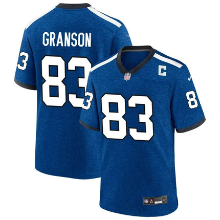 Kylen Granson Indianapolis Colts 2024-2025 Blue Indiana Nights Game Jersey