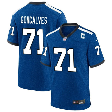 Matt Goncalves Indianapolis Colts 2024-2025 Blue Indiana Nights Game Jersey