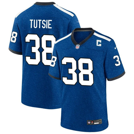 Michael Tutsie Indianapolis Colts 2024-2025 Blue Indiana Nights Game Jersey