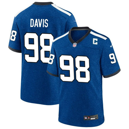 Raekwon Davis Indianapolis Colts 2024-2025 Blue Indiana Nights Game Jersey