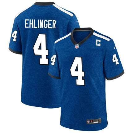 Sam Ehlinger Indianapolis Colts 2024-2025 Blue Indiana Nights Game Jersey
