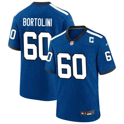 Tanor Bortolini Indianapolis Colts 2024-2025 Blue Indiana Nights Game Jersey