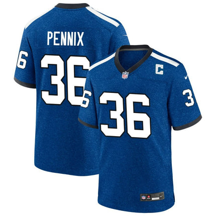 Trent Pennix Indianapolis Colts 2024-2025 Blue Indiana Nights Game Jersey