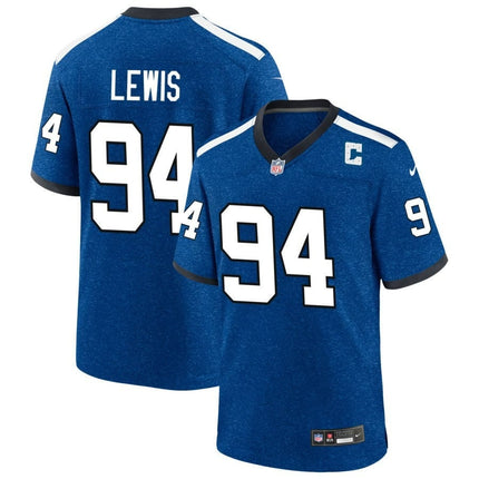 Tyquan Lewis Indianapolis Colts 2024-2025 Blue Indiana Nights Game Jersey