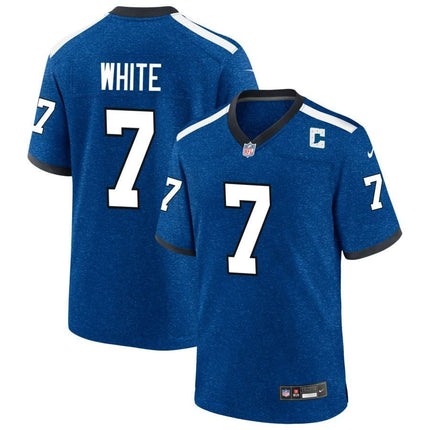 Xavier White Indianapolis Colts 2024-2025 Blue Indiana Nights Game Jersey