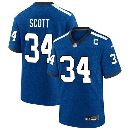 Zavier Scott Indianapolis Colts 2024-2025 Blue Indiana Nights Game Jersey