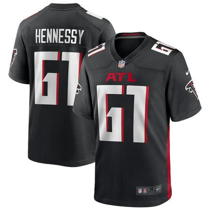 Matt Hennessy Atlanta Falcons 2024-2025 Game Player Black Jersey