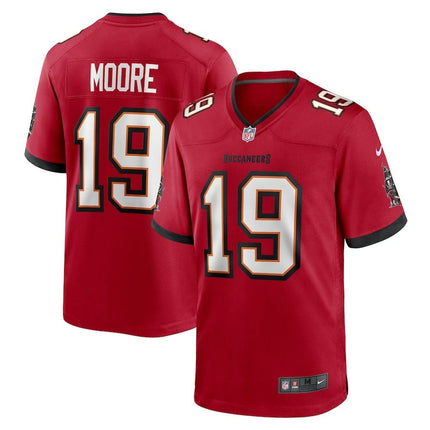 David Moore Tampa Bay Buccaneers 2024-2025 Red Game Jersey