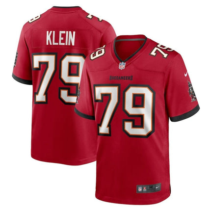 Elijah Klein Tampa Bay Buccaneers 2024-2025 Red Game Jersey