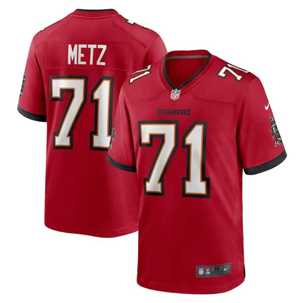 Lorenz Metz Tampa Bay Buccaneers 2024-2025 Red Game Jersey