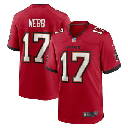 Raleigh Webb Tampa Bay Buccaneers 2024-2025 Red Game Jersey