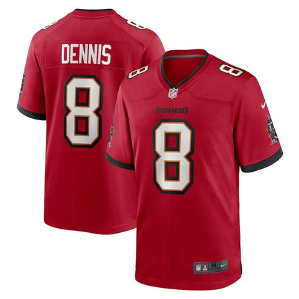 SirVocea Dennis Tampa Bay Buccaneers 2024-2025 Red Game Jersey